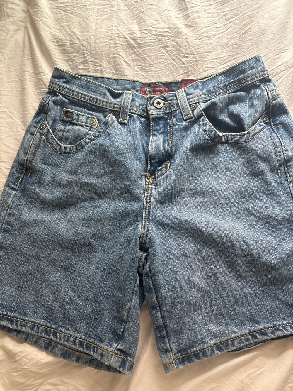 Light Wash Denim Jorts